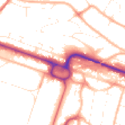 Daytime road noise heatmap for BH12 1AJ