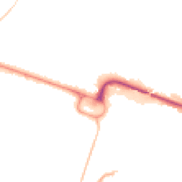 Night-time road noise heatmap for BH12 1AL