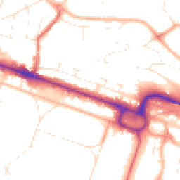 Daytime road noise heatmap for BH12 1AR