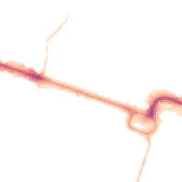 Night-time road noise heatmap for BH12 1AS