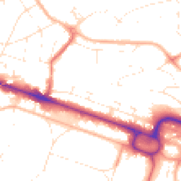 Daytime road noise heatmap for BH12 1BX