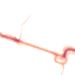 Night-time road noise heatmap for BH12 1BX