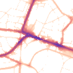 Daytime road noise heatmap for BH12 1DG