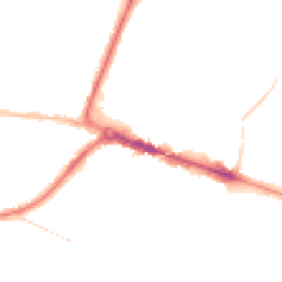 Night-time road noise heatmap for BH12 1DG