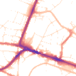 Daytime road noise heatmap for BH12 1DN