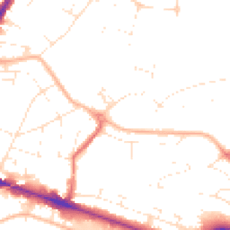 Daytime road noise heatmap for BH12 1DY