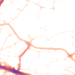 Daytime road noise heatmap for BH12 1DZ