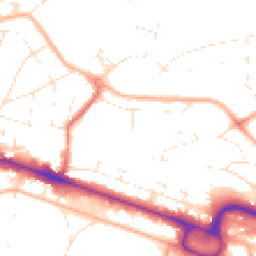 Daytime road noise heatmap for BH12 1EF