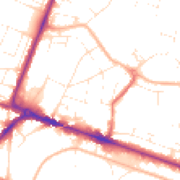 Daytime road noise heatmap for BH12 1NP