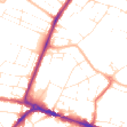 Daytime road noise heatmap for BH12 1NY
