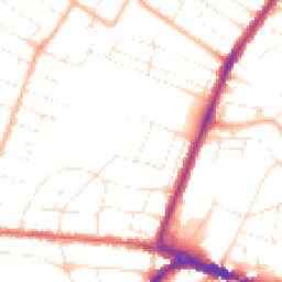 Daytime road noise heatmap for BH12 2AN