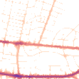 Daytime road noise heatmap for BH12 2BT