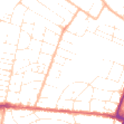 Daytime road noise heatmap for BH12 2DR