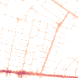 Daytime road noise heatmap for BH12 2JL