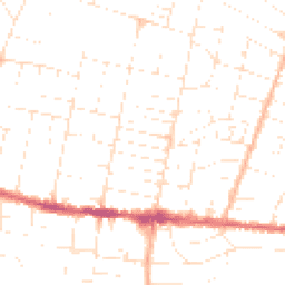 Daytime road noise heatmap for BH12 2NB