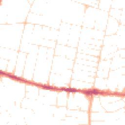 Daytime road noise heatmap for BH12 3EG