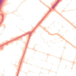 Daytime road noise heatmap for BH12 3EP