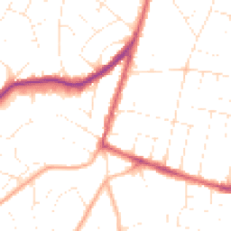 Daytime road noise heatmap for BH12 3JX
