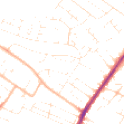 Daytime road noise heatmap for BH12 4DT