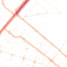 Daytime road noise heatmap for BH12 4FD