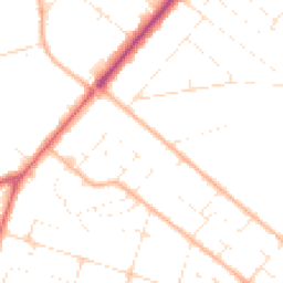 Daytime road noise heatmap for BH12 4FF