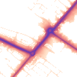 Daytime road noise heatmap for BH12 4PG