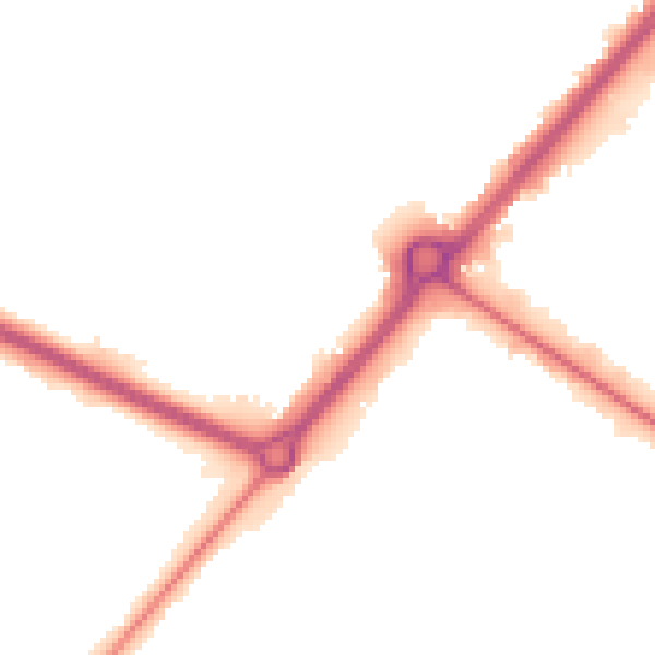 Night-time road noise heatmap for BH12 4PG