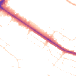 Daytime road noise heatmap for BH12 5AL
