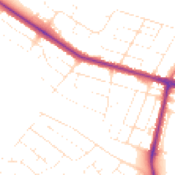 Daytime road noise heatmap for BH12 5DY