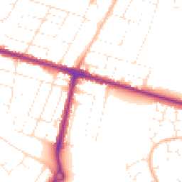 Daytime road noise heatmap for BH12 5EA