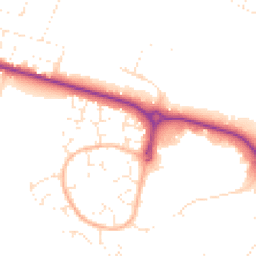 Daytime road noise heatmap for BH12 5EF