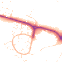 Daytime road noise heatmap for BH12 5EQ