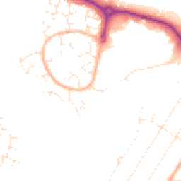 Daytime road noise heatmap for BH12 5HG