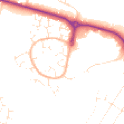 Daytime road noise heatmap for BH12 5HR