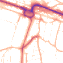 Daytime road noise heatmap for BH13 6AE