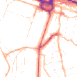 Daytime road noise heatmap for BH13 6AJ