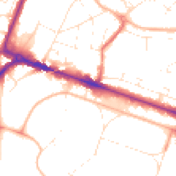 Daytime road noise heatmap for BH13 6AW