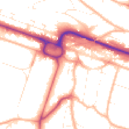 Daytime road noise heatmap for BH13 6BA