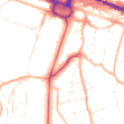 Daytime road noise heatmap for BH13 6BB