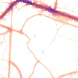 Daytime road noise heatmap for BH13 6BU