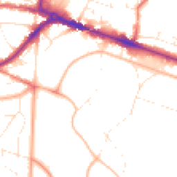 Daytime road noise heatmap for BH13 6BW