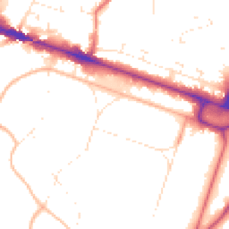 Daytime road noise heatmap for BH13 6EB