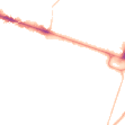 Night-time road noise heatmap for BH13 6EB