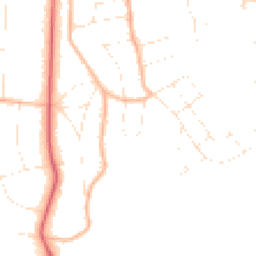 Daytime road noise heatmap for BH13 6JD