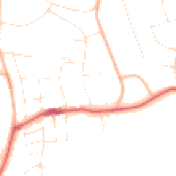 Daytime road noise heatmap for BH13 7DP