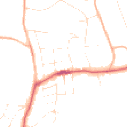 Daytime road noise heatmap for BH13 7HA