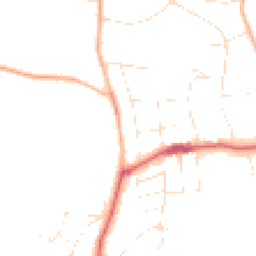 Daytime road noise heatmap for BH13 7HD