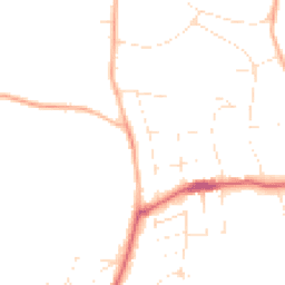 Daytime road noise heatmap for BH13 7HW