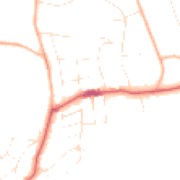 Daytime road noise heatmap for BH13 7LP