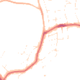 Daytime road noise heatmap for BH13 7NP